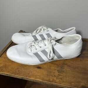 2012 Adidas Originals Adria Lo G62085 White Gray Shoes Men’s 10.5 Retro Trefoil